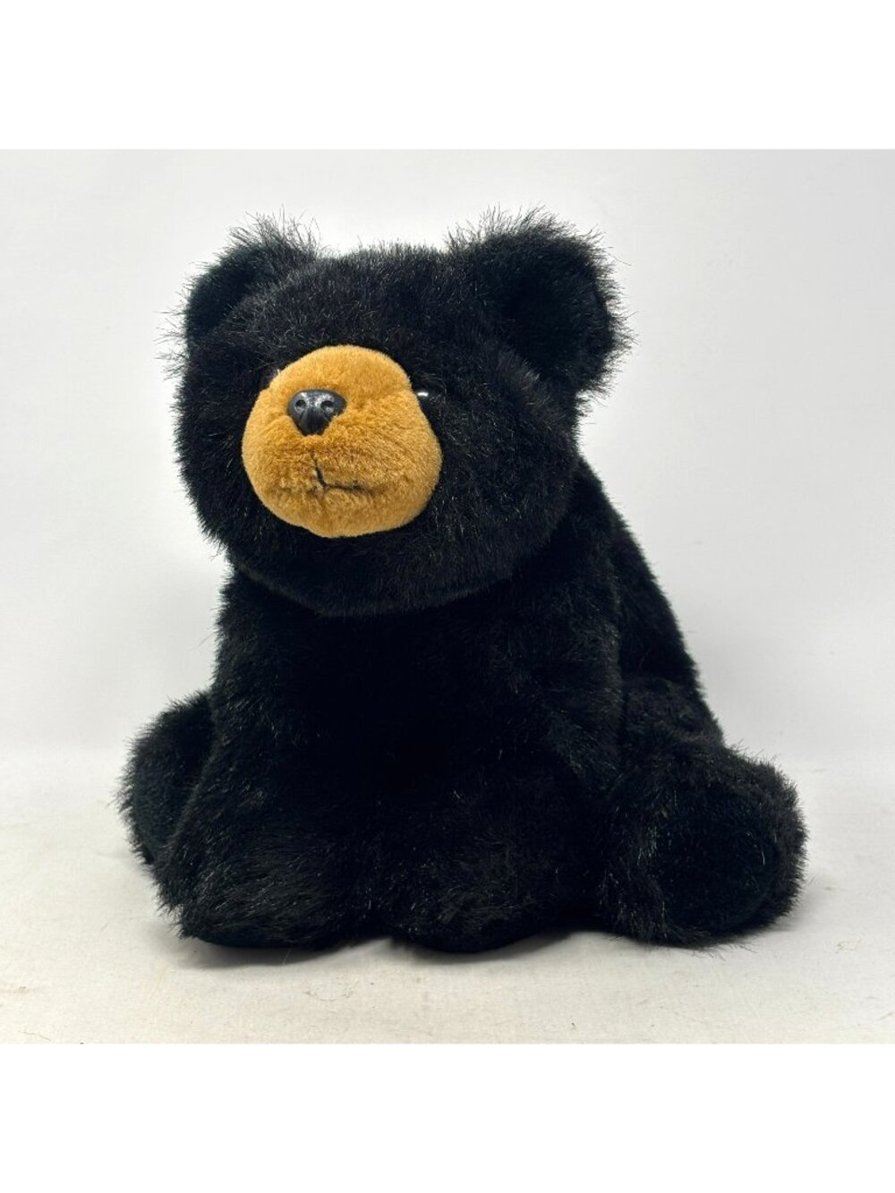 BEARINGTON Black Bear Grizzly Weighted Plush Brown Muzzle